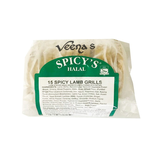 Buy Spicy's 15 Spicy Lamb Grills 650g at Veenas.com - Online Indian Grocery Store UK