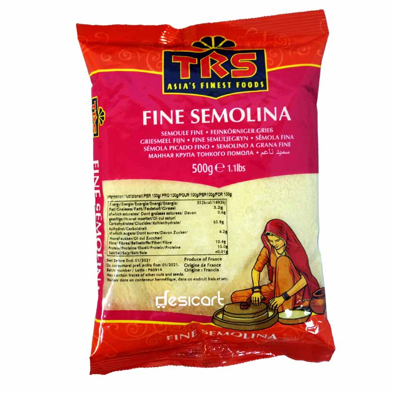 Buy TRS Fine Semolina 500g at Veenas.com - Online Indian Grocery Store UK