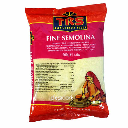 Buy TRS Fine Semolina 500g at Veenas.com - Online Indian Grocery Store UK