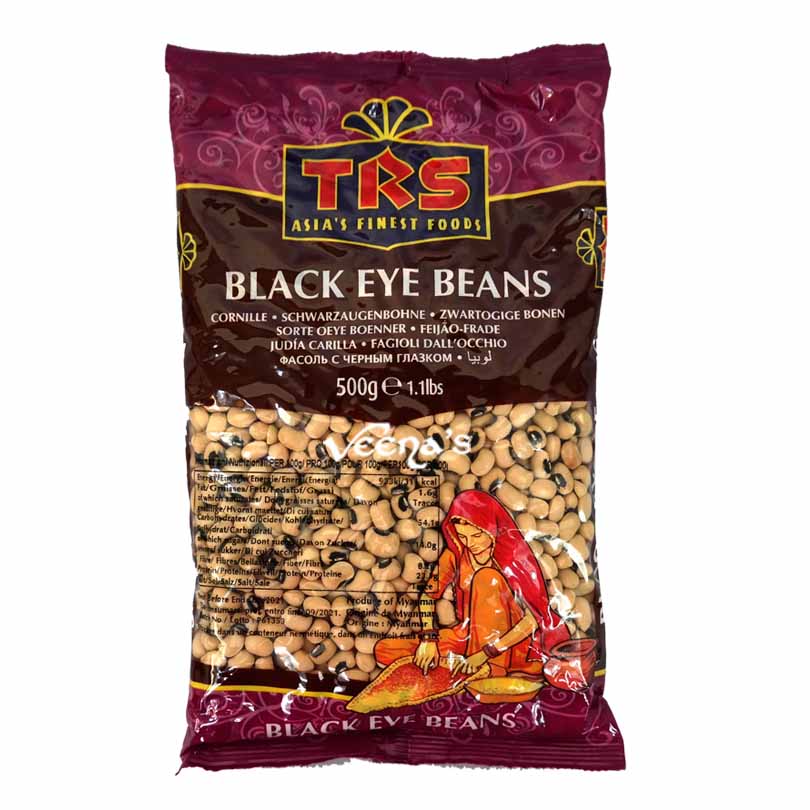 Buy TRS Black Eye Beans 500g at Veenas.com - Online Indian Grocery Store UK