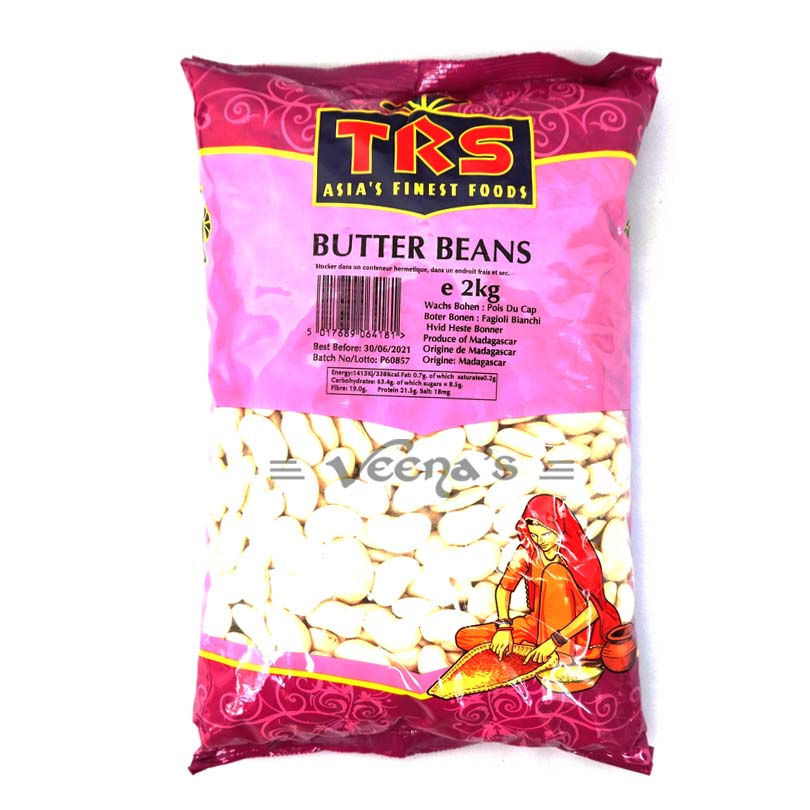 Buy TRS Butter Beans 2kg at Veenas.com - Online Indian Grocery Store UK