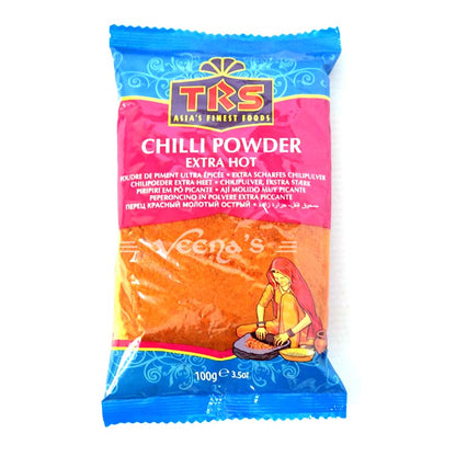 Buy TRS Chilli Powder Extra Hot 100g at Veenas.com - Online Indian Grocery Store UK