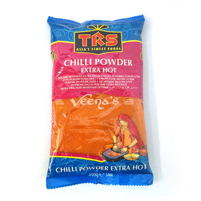 Buy TRS Chilli Powder Extra Hot 400g at Veenas.com - Online Indian Grocery Store UK