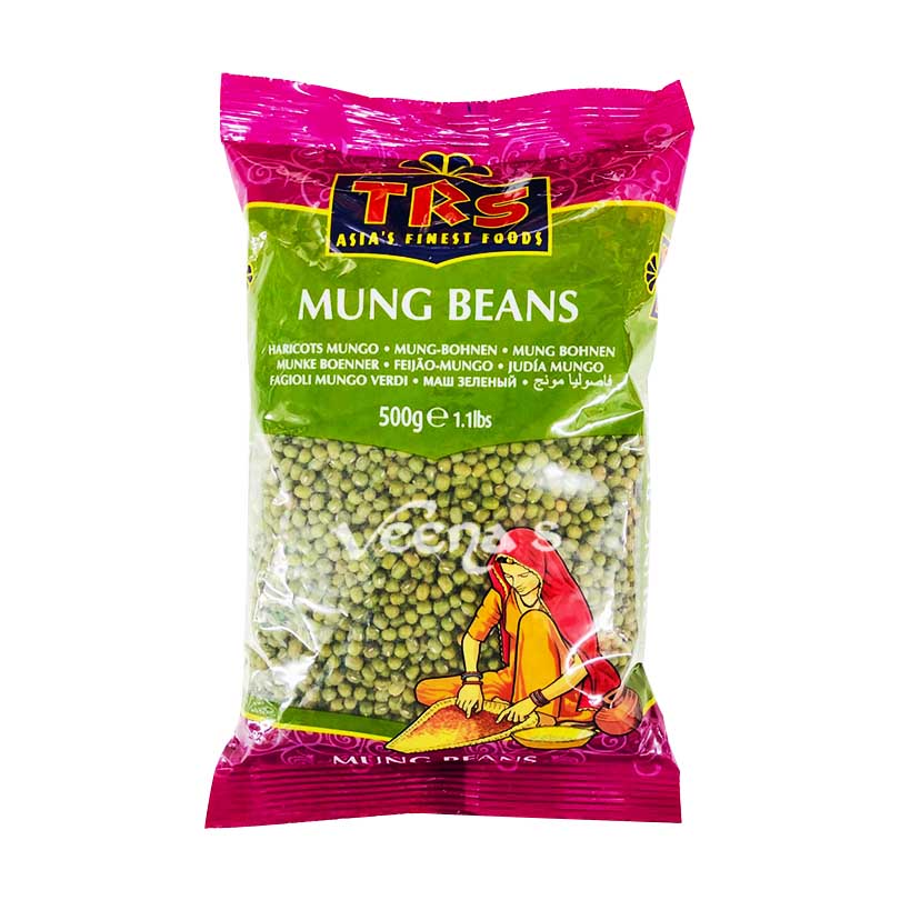 Buy TRS Mung Beans 500g at Veenas.com - Online Indian Grocery Store UK