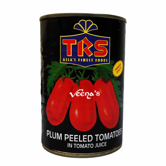 Buy TRS Plum Peeled Tomatoes 400g at Veenas.com - Online Indian Grocery Store UK