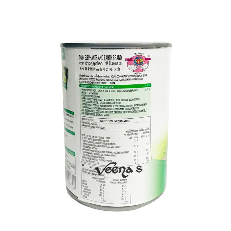 Twin Elephants Young Coco Meat Syrup 565G