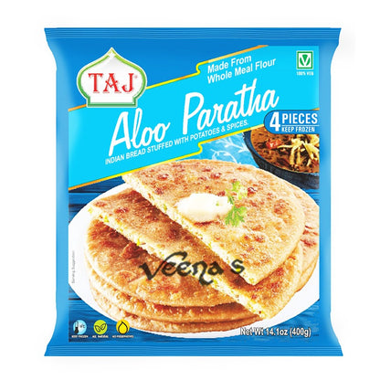 Buy Taj Aloo Paratha 400g (4Pcs) at Veenas.com - Online Indian Grocery Store UK