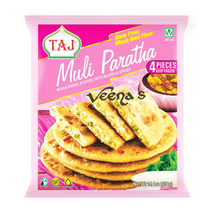 Buy Taj Muli Paratha 400g at Veenas.com - Online Indian Grocery Store UK