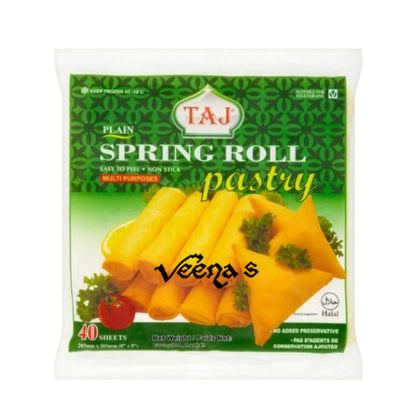 Buy Taj Plain Spring Roll Pastry 8' 600g at Veenas.com - Online Indian Grocery Store UK
