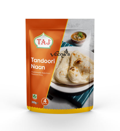 Buy Taj Tandoori Naan 300g at Veenas.com - Online Indian Grocery Store UK
