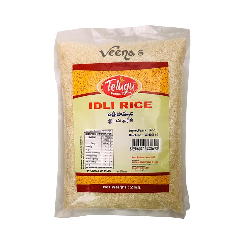 Buy Telugu Foods Idli Rava 2kg at Veenas.com - Online Indian Grocery Store UK