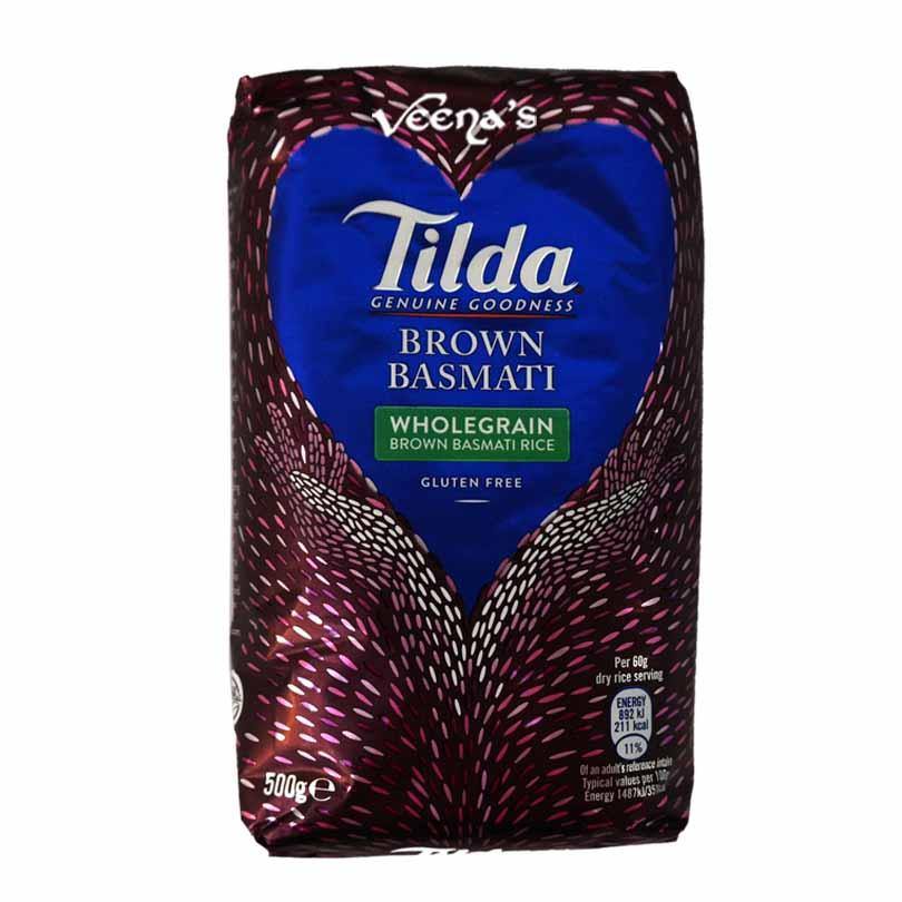 Buy Tilda Brown Basmati Rice Online in UK | Veena’s – veenas.com