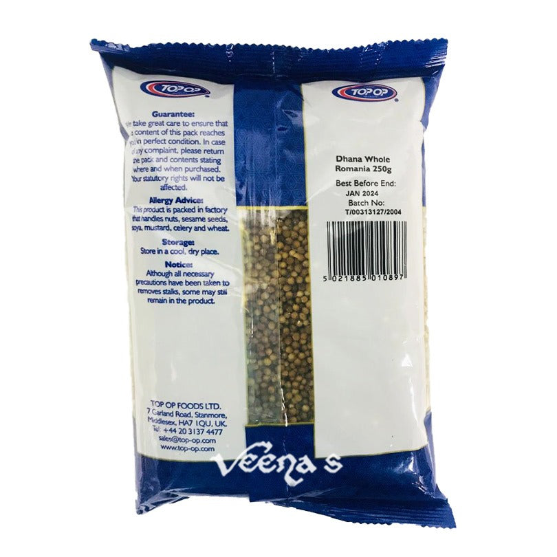 Buy Top Op Dhana Whole Romania 250g at Veenas.com - Online Indian Grocery Store UK