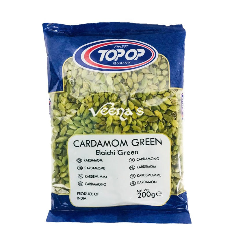 Buy Top Op Elaichi Green 200gm at Veenas.com - Online Indian Grocery Store UK