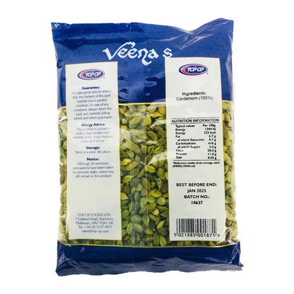 Buy Top Op Elaichi Green 200gm at Veenas.com - Online Indian Grocery Store UK