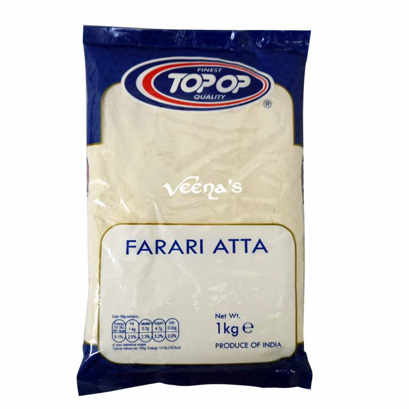Buy Top Op Farari Atta 1kg at Veenas.com - Online Indian Grocery Store UK