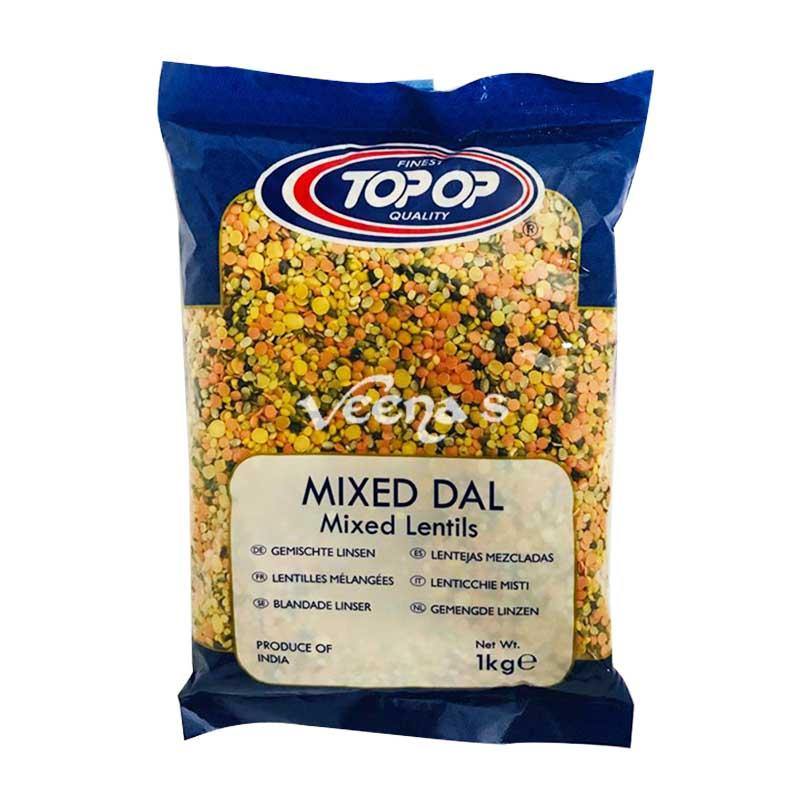 Buy Top Op Mixed Dal Mixed Lentils 1kg at Veenas.com - Online Indian Grocery Store UK