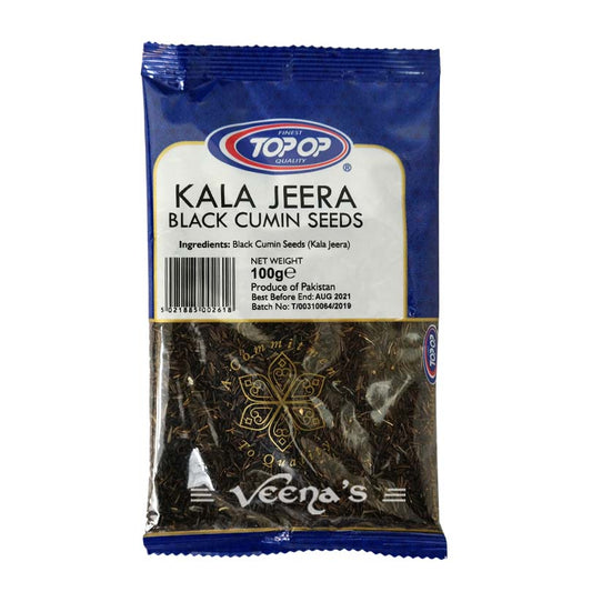 Buy Top Op Shahi Jeera / Kala Jeera Seeds 100g at Veenas.com - Online Indian Grocery Store UK