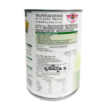 Twin Elephants Whole Mango Light Syrup 425G