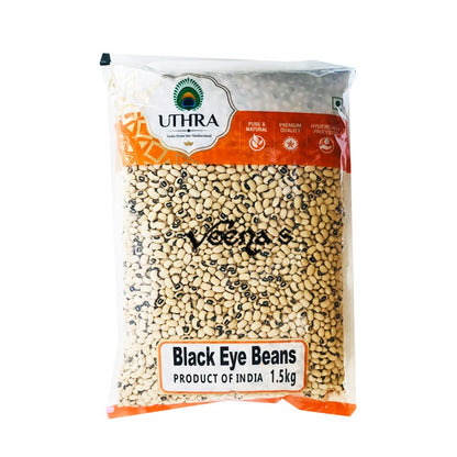 Buy Uthra Black Eye Beans 1.5kg at Veenas.com - Online Indian Grocery Store UK 