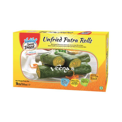 Buy Vadilal Quick Treat Unfried Patra Rolls 1kg at Veenas.com - Online Indian Grocery Store UK