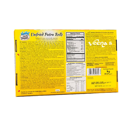 Buy Vadilal Quick Treat Unfried Patra Rolls 1kg at Veenas.com - Online Indian Grocery Store UK
