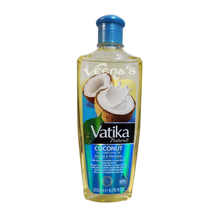 Buy Vatika Coconut Enriched Hair Oil 200ml at Veenas.com - Online Indian Grocery Store UK