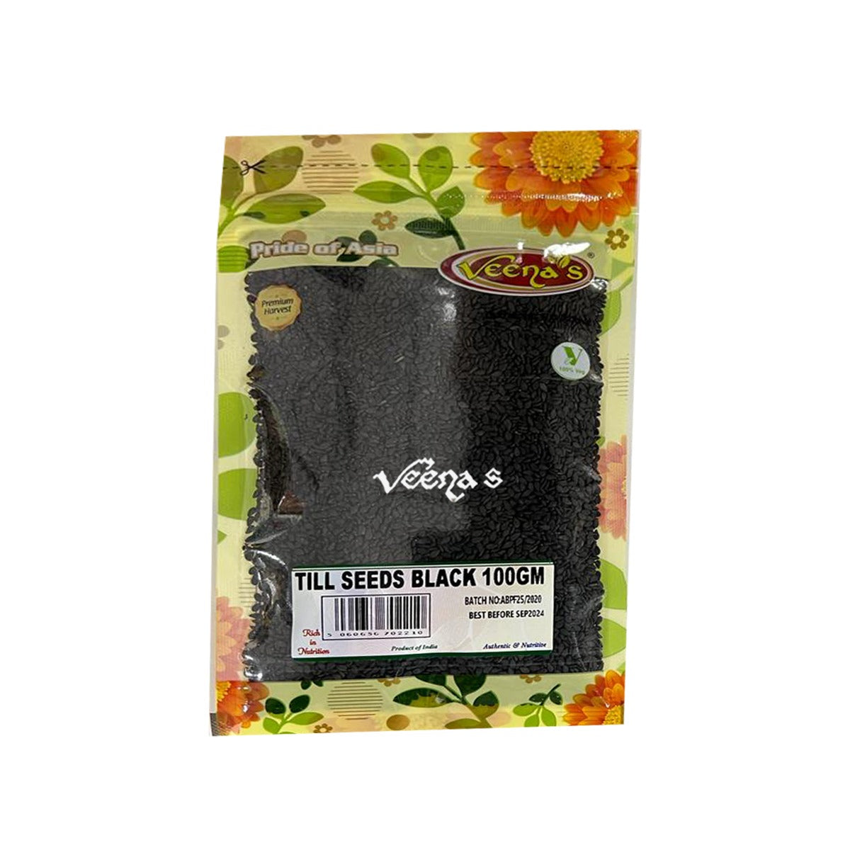 Buy Veena's Till Seeds Black 100g at Veenas.com - Online Indian Grocery Store UK