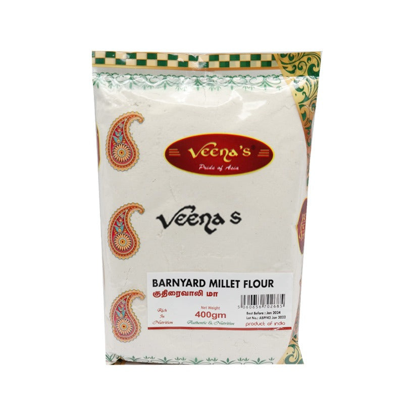 Buy Veena's Barnyard Millet (Kuthiraivalli) Flour 400g at Veenas.com - Online Indian Grocery Store UK