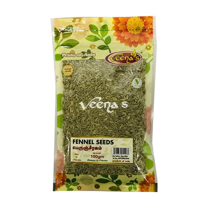 Buy Veena's Fennel Seeds 100g at Veenas.com - Online Indian Grocery Store UK