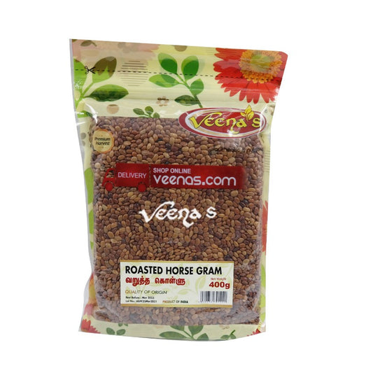 Veena's Roasted Horsegram (Kollu) 400g 