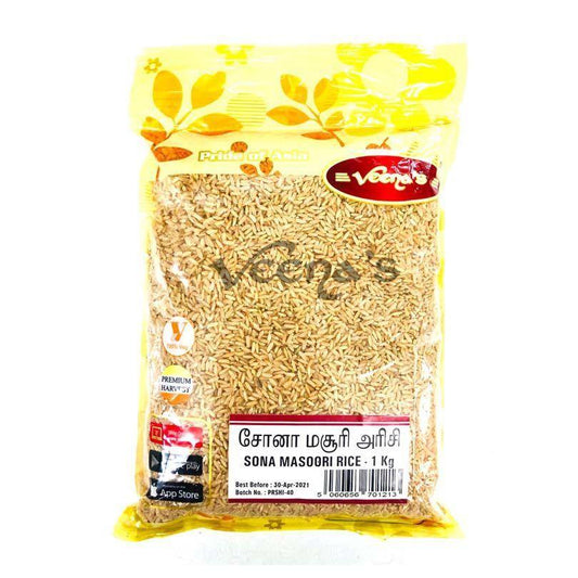 Buy Veena’s Sona Masoori 1kg at Veenas.com - Online Indian Grocery Store UK