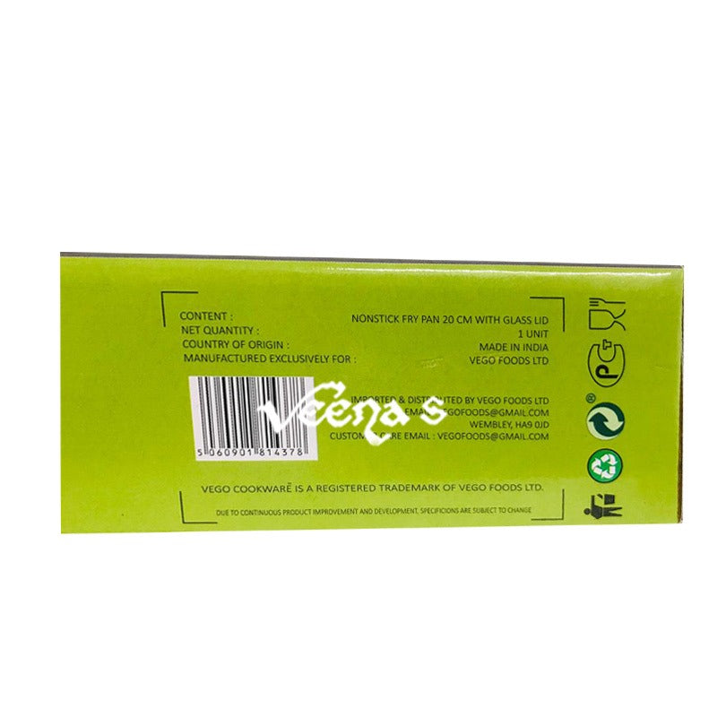 Buy Vego Granito Fry Pan+Lids 20cm at Veenas.com - Online Indian Grocery Store UK