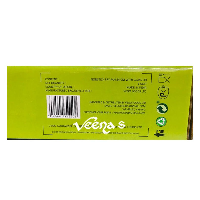 Buy Vego Granito Fry pan+lids 24cm at Veenas.com - Online Indian Grocery Store UK