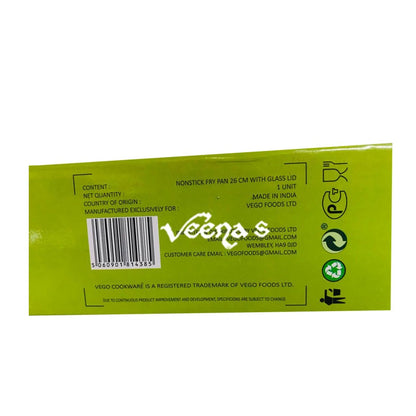 Buy Vego Granito Fry pan+lids 26cm at Veenas.com - Online Indian Grocery Store UK