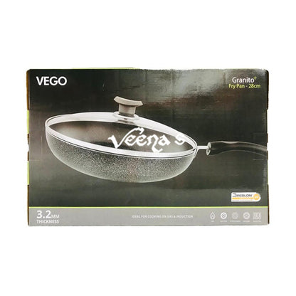 Buy Vego Granito Fry pan+lids 28cm at Veenas.com - Online Indian Grocery Store UK