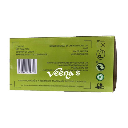 Buy Vego Granito Nonstick Kadhai 24cm at Veenas.com - Online Indian Grocery Store UK