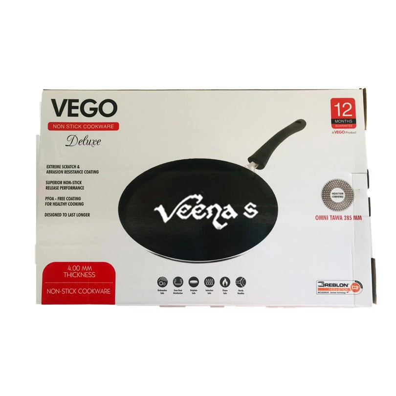 Buy Vego Non Stick Cookware Deluxe Omni Tawa 285mm at Veenas.com - Online Indian Grocery Store UK