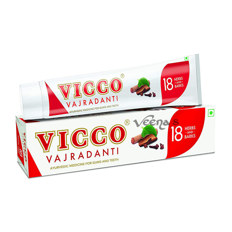 Buy Vicco Vajradanti Toothpaste 100g at Veenas.com - Online Indian Grocery Store UK