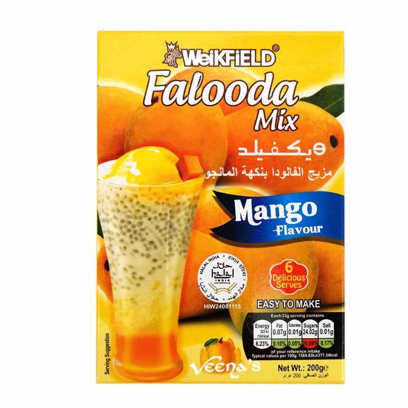Buy Weikfield Falooda Mix (Mango Flavour) 200g at Veenas.com - Online Indian Grocery Store UK