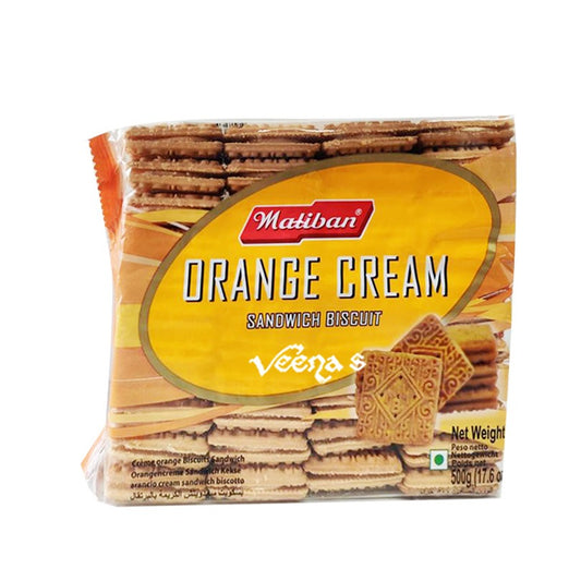 Maliban Orange Cream Sandwich Biscuit 500g