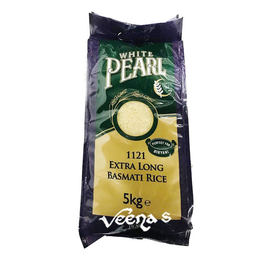 White Pearl 1121 Extra Long Basmati Rice 5kg