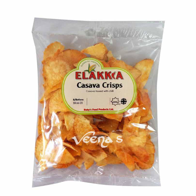 Buy Elakkia Cassava Chips 125g at Veenas.com - Online Indian Grocery Store UK