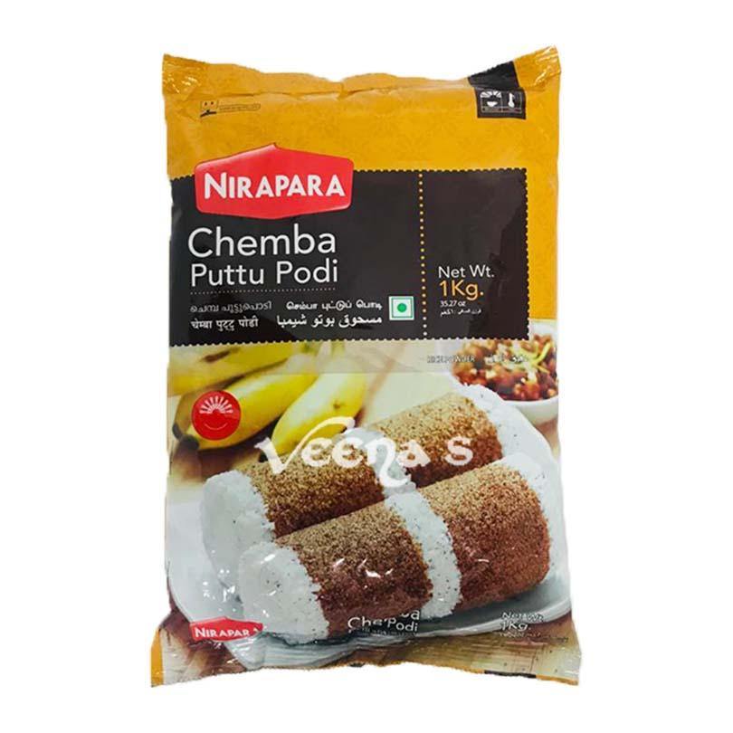 Buy Nirapara Chemba Puttu Podi 1kg at Veenas.com - Online Indian Grocery Store UK