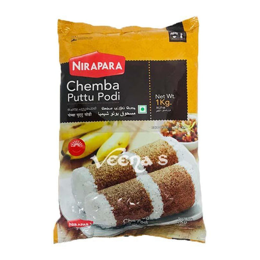 Buy Nirapara Chemba Puttu Podi 1kg at Veenas.com - Online Indian Grocery Store UK