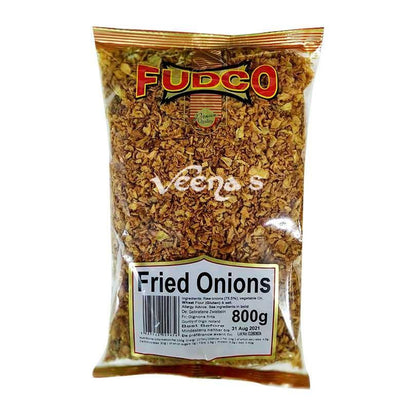 Buy Fudco Fried Onions 800g at Veenas.com - Online Indian Grocery Store UK