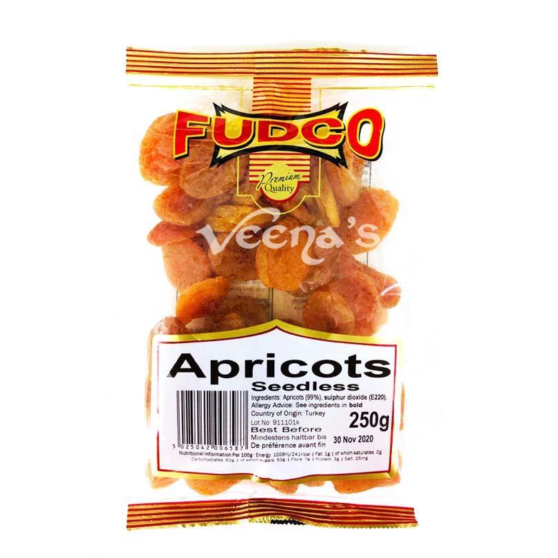 Buy Fudco Apricots Dry (Seedless) 250g at Veenas.com - Online Indian Grocery Store UK