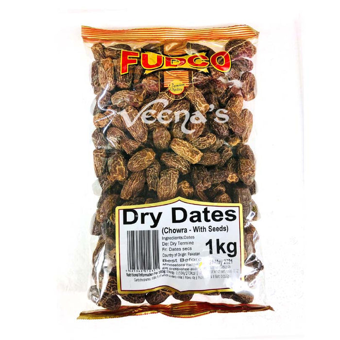 Fudco Dry Dates With Seeds 1kg