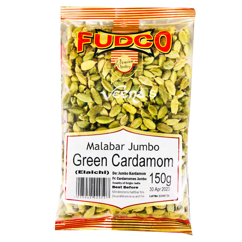 Buy Fudco Jumbo Green Caradamom (Elaichi) 150g at Veenas.com - Online Indian Grocery Store UK