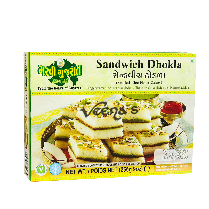 Buy Garvi Gujarat Sandwich Dhokla 255g at Veenas.com - Online Indian Grocery Store UK